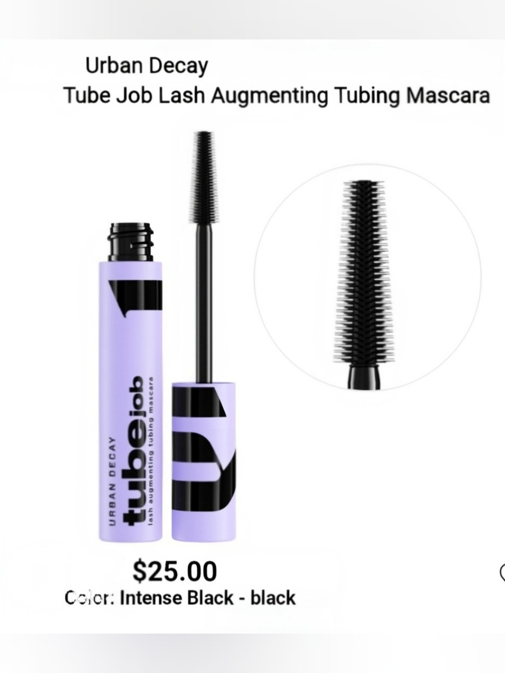 Urban Decay Tube Job Lash Augmenting Tubing Mascara